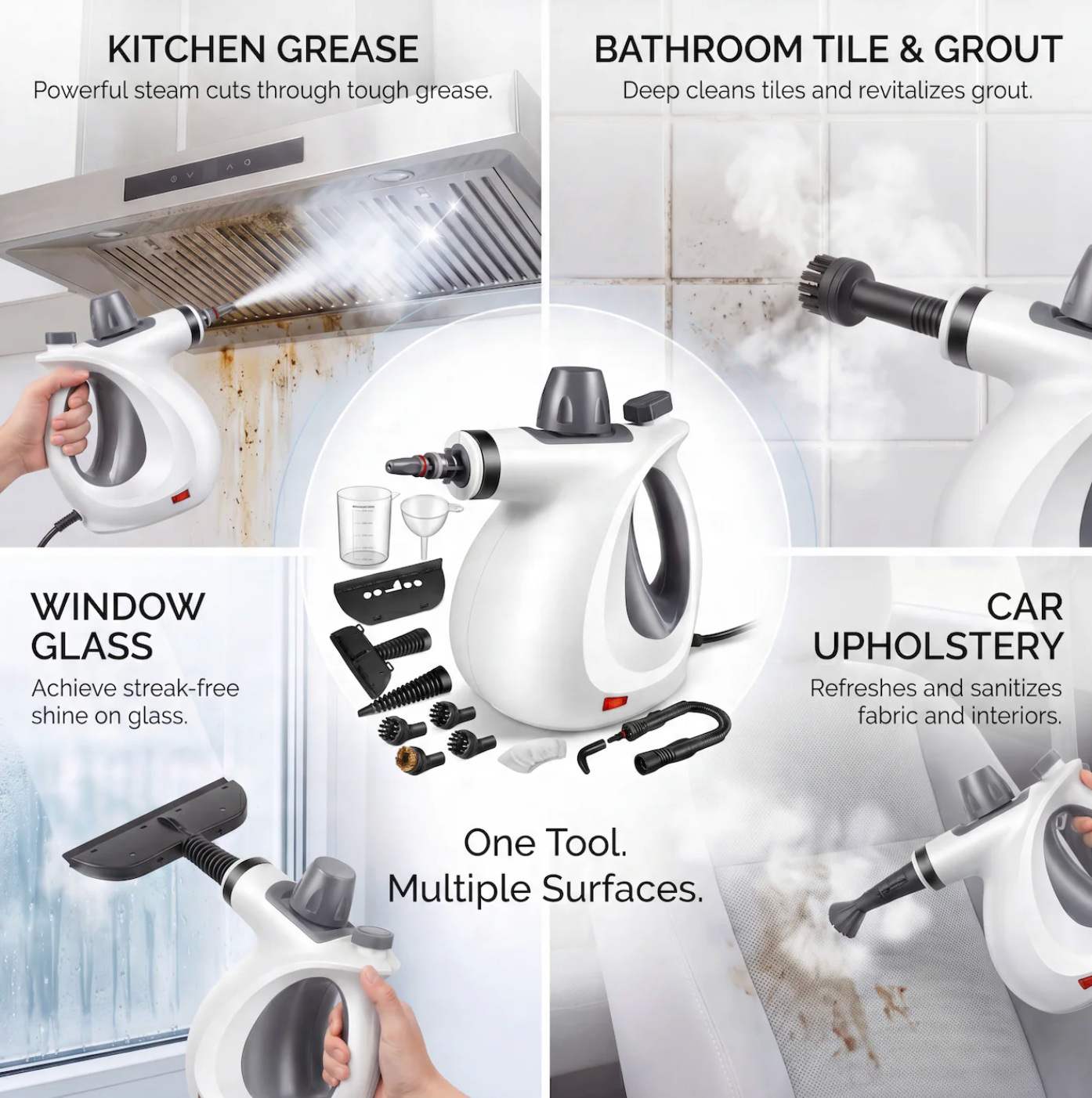 Steamly™ Pressurized Steam Cleaner